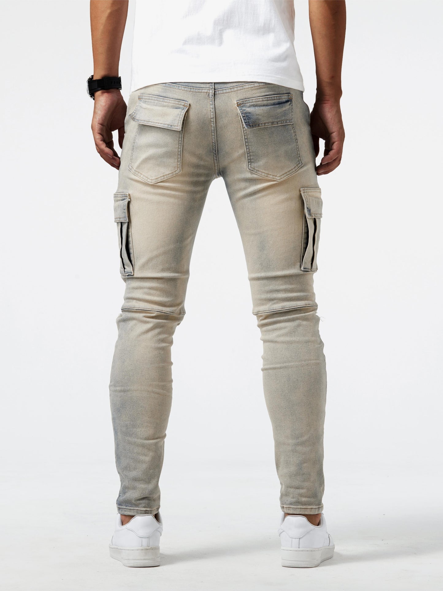 Eloura® | Tailored Slim Cargo Jeans