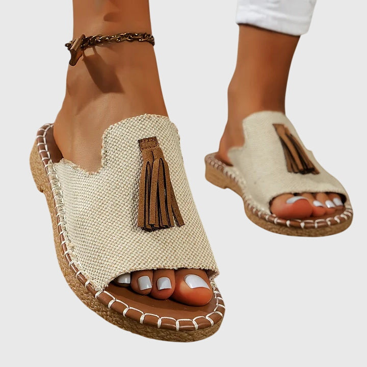 Boheemse Sandalen Met Pompons Pauline