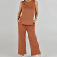 Luna | Compleet Casual Tweedelige Mouwloze Set met Ronde Hals