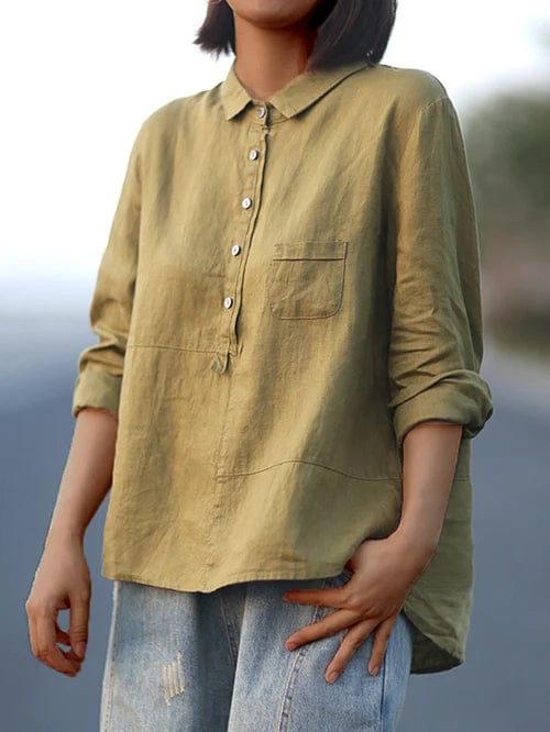 Elvie | Elegante Linne Zomerblouse