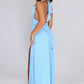 LILLI | Stijlvolle Halter Maxi Jurk met Hoge Split