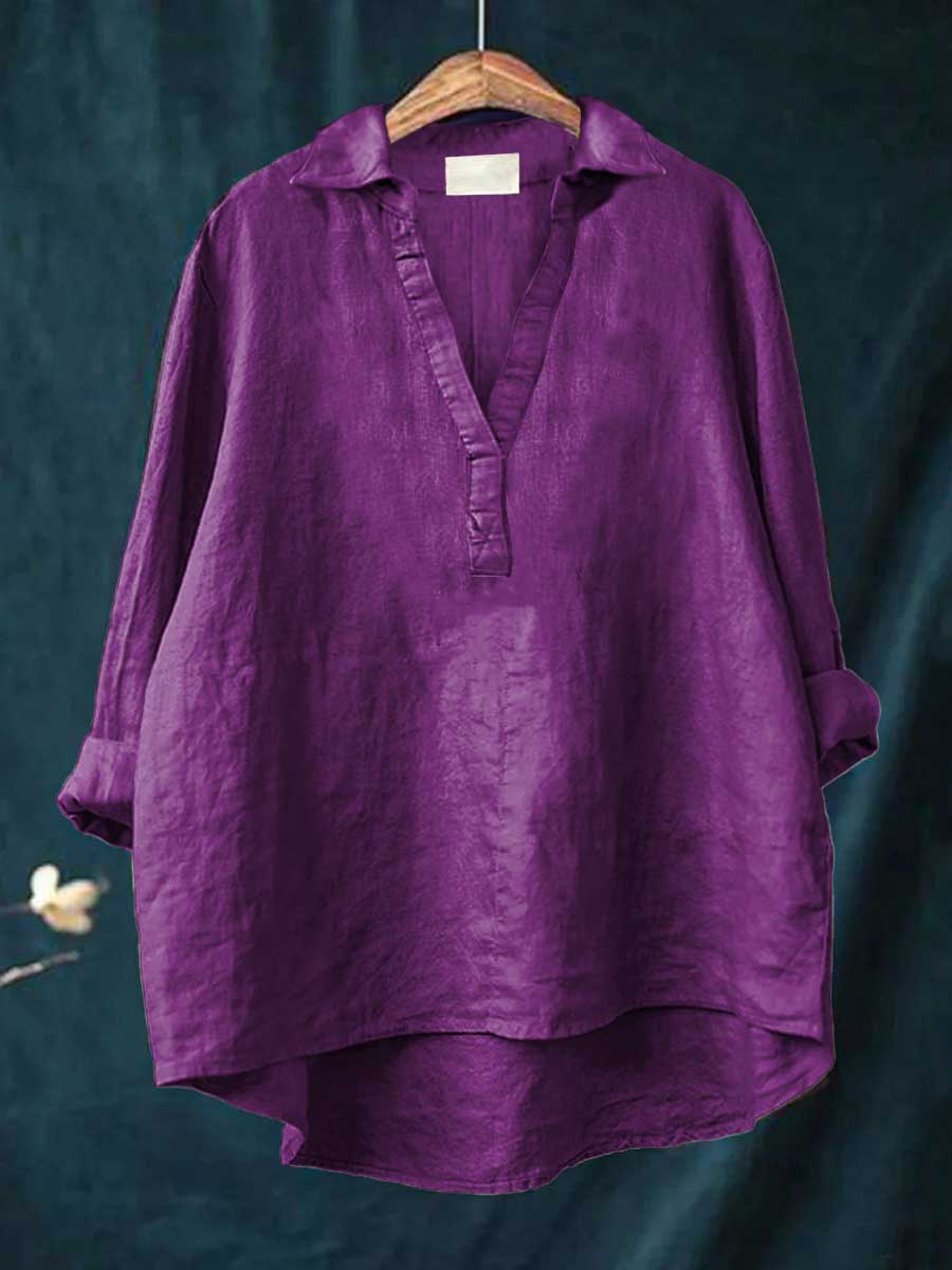 Andrea | Elegante Linne Zomerblouse