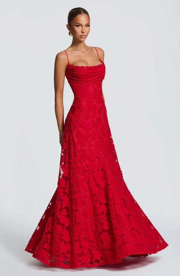 SOFIA | Elegante Kanten Maxi Jurk