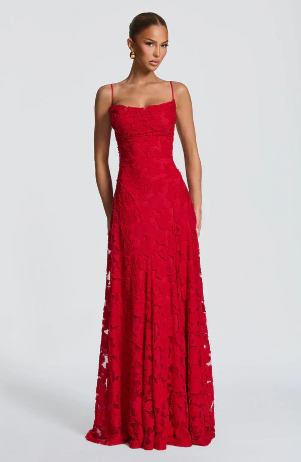 SOFIA | Elegante Kanten Maxi Jurk