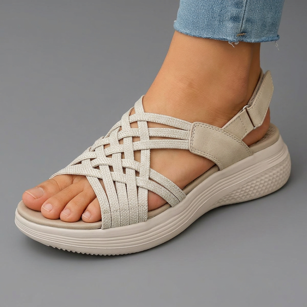 Federica | Gevlochten Orthopedische Sandalen