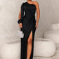 KATJA | Glamoureuze One-Shoulder Maxi Jurk