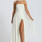LINA | Strapless Maxi-jurk met Hoge Splits