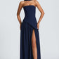 LINA | Strapless Maxi-jurk met Hoge Splits
