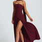 LINA | Strapless Maxi-jurk met Hoge Splits