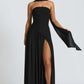 LINA | Strapless Maxi-jurk met Hoge Splits
