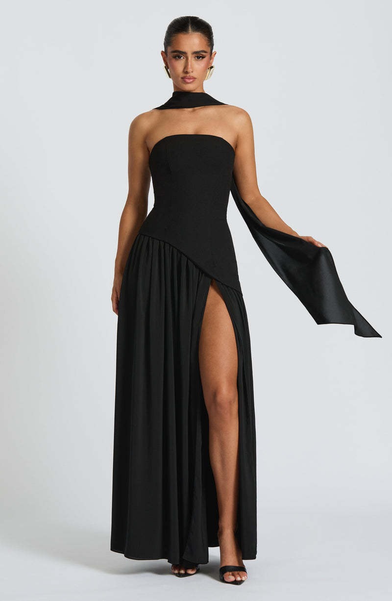 LINA | Strapless Maxi-jurk met Hoge Splits