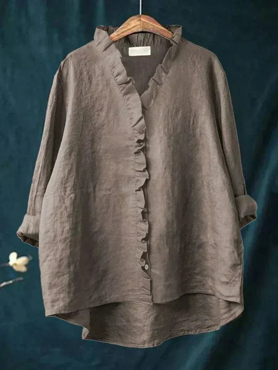 Eline | Elegante Linne Zomerblouse