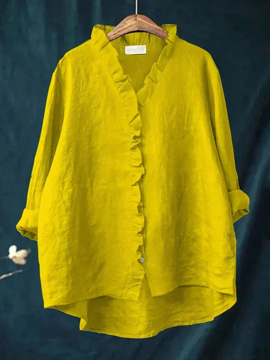 Eline | Elegante Linne Zomerblouse