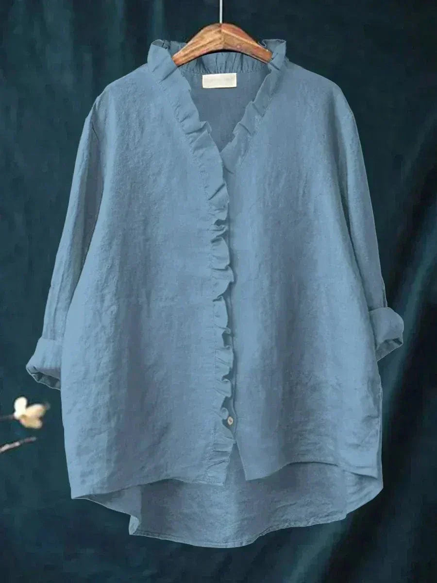 Eline | Elegante Linne Zomerblouse