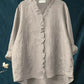 Eline | Elegante Linne Zomerblouse