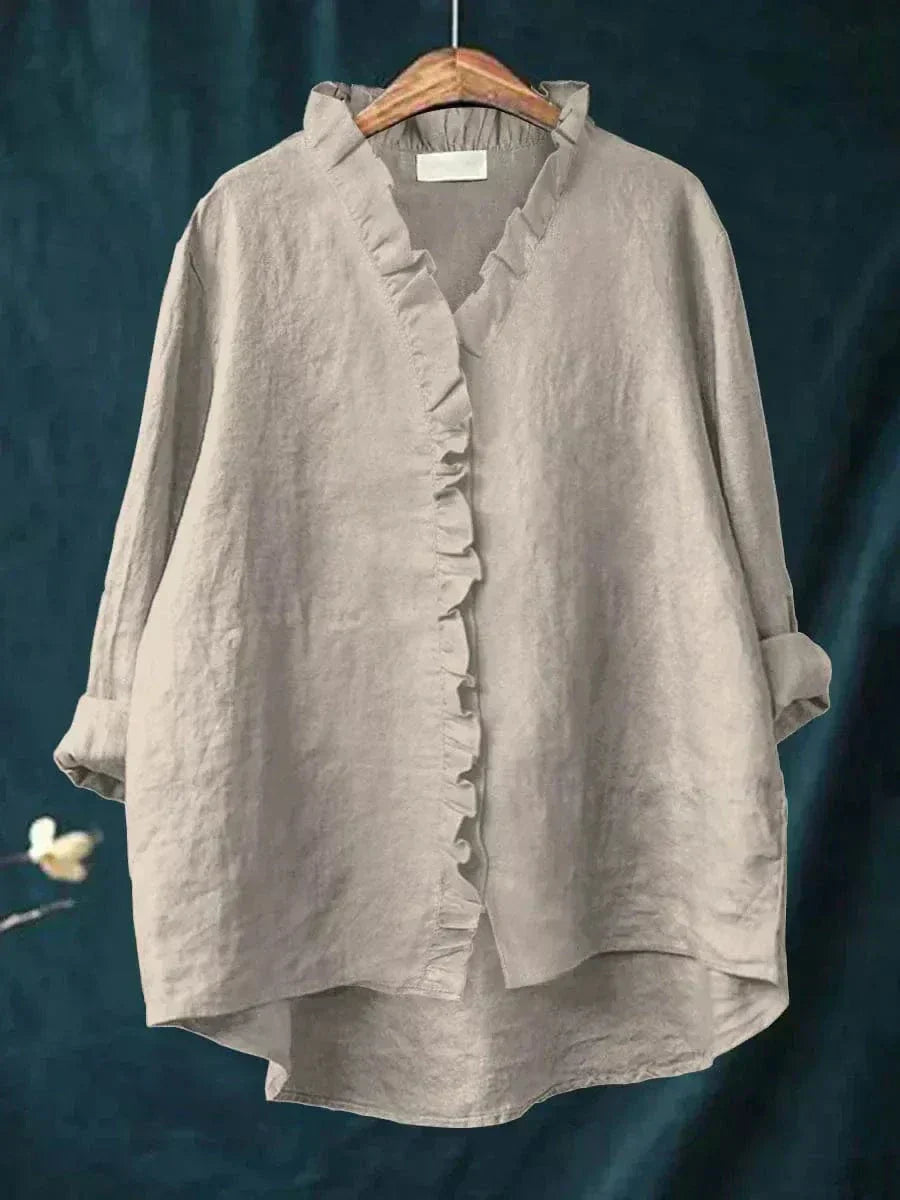 Eline | Elegante Linne Zomerblouse