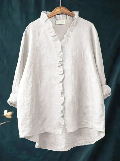 Eline | Elegante Linne Zomerblouse