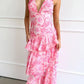 LISA | Bloemige Volant Maxi Jurk