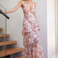 LISA | Bloemige Volant Maxi Jurk