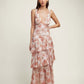 LISA | Bloemige Volant Maxi Jurk