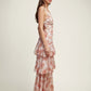 LISA | Bloemige Volant Maxi Jurk