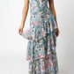 LISA | Bloemige Volant Maxi Jurk