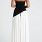 LINA | Strapless Maxi-jurk met Hoge Splits