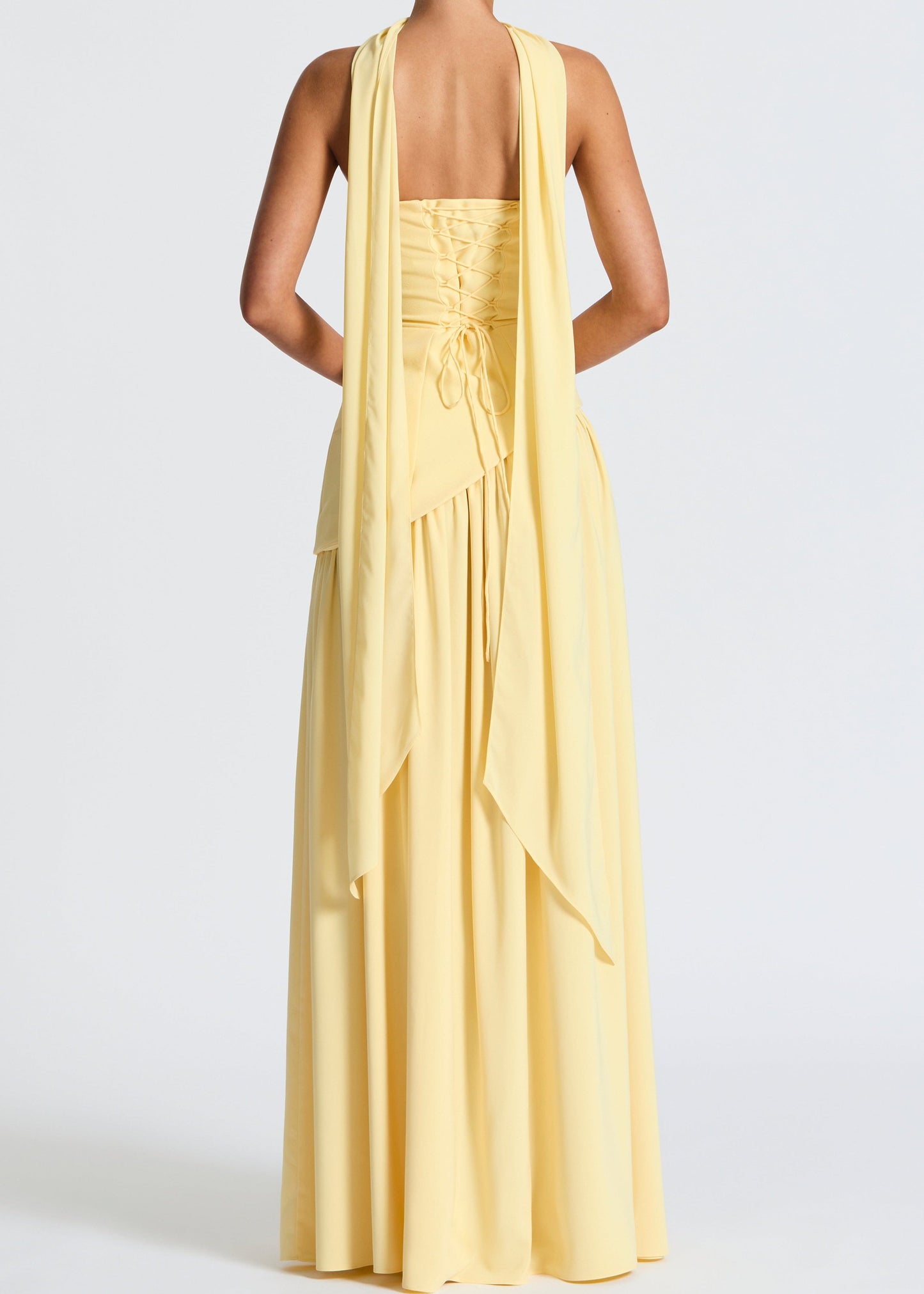 LINA | Strapless Maxi-jurk met Hoge Splits