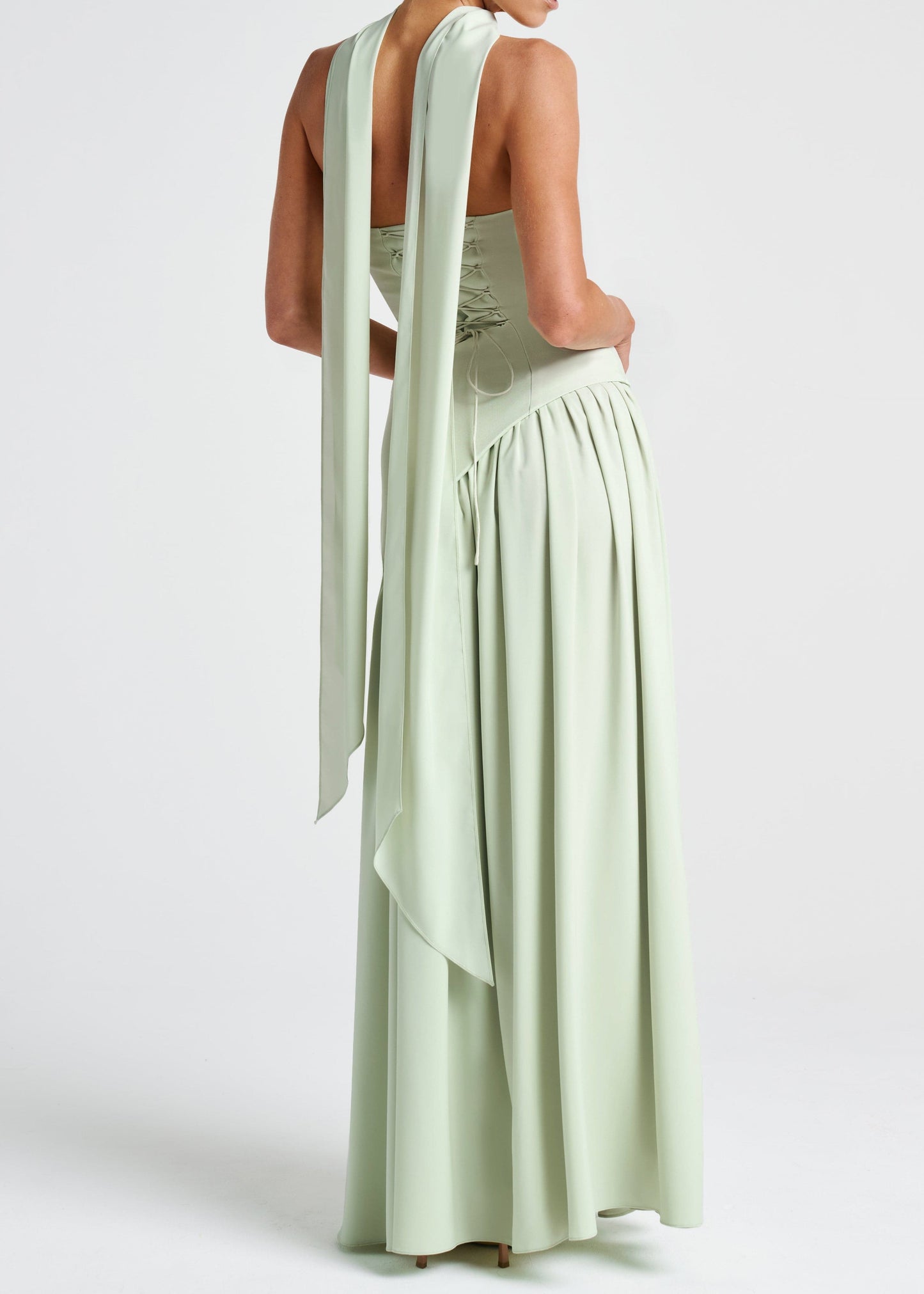 LINA | Strapless Maxi-jurk met Hoge Splits