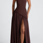 LINA | Strapless Maxi-jurk met Hoge Splits