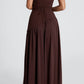 LINA | Strapless Maxi-jurk met Hoge Splits