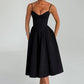 MAILEEN | Elegante Midi Jurk in Corsetstijl