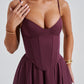 MAILEEN | Elegante Midi Jurk in Corsetstijl