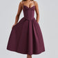 MAILEEN | Elegante Midi Jurk in Corsetstijl