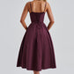 MAILEEN | Elegante Midi Jurk in Corsetstijl