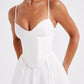 MAILEEN | Elegante Midi Jurk in Corsetstijl