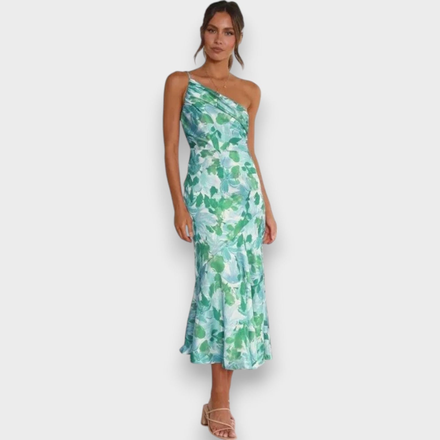 Celie™ | One-Shoulder Floral Dress
