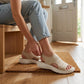 Zina | Sandalen met platform, van ademend materiaal voor dames