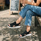 Zina | Sandalen met platform, van ademend materiaal voor dames