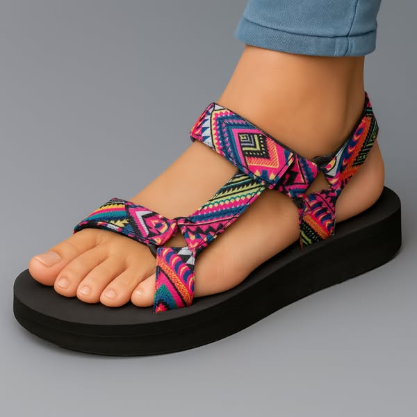 Fiorella | Ergonomische Sandalen met Kleuraccent