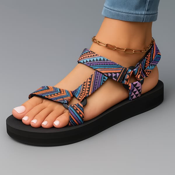Fiorella | Ergonomische Sandalen met Kleuraccent